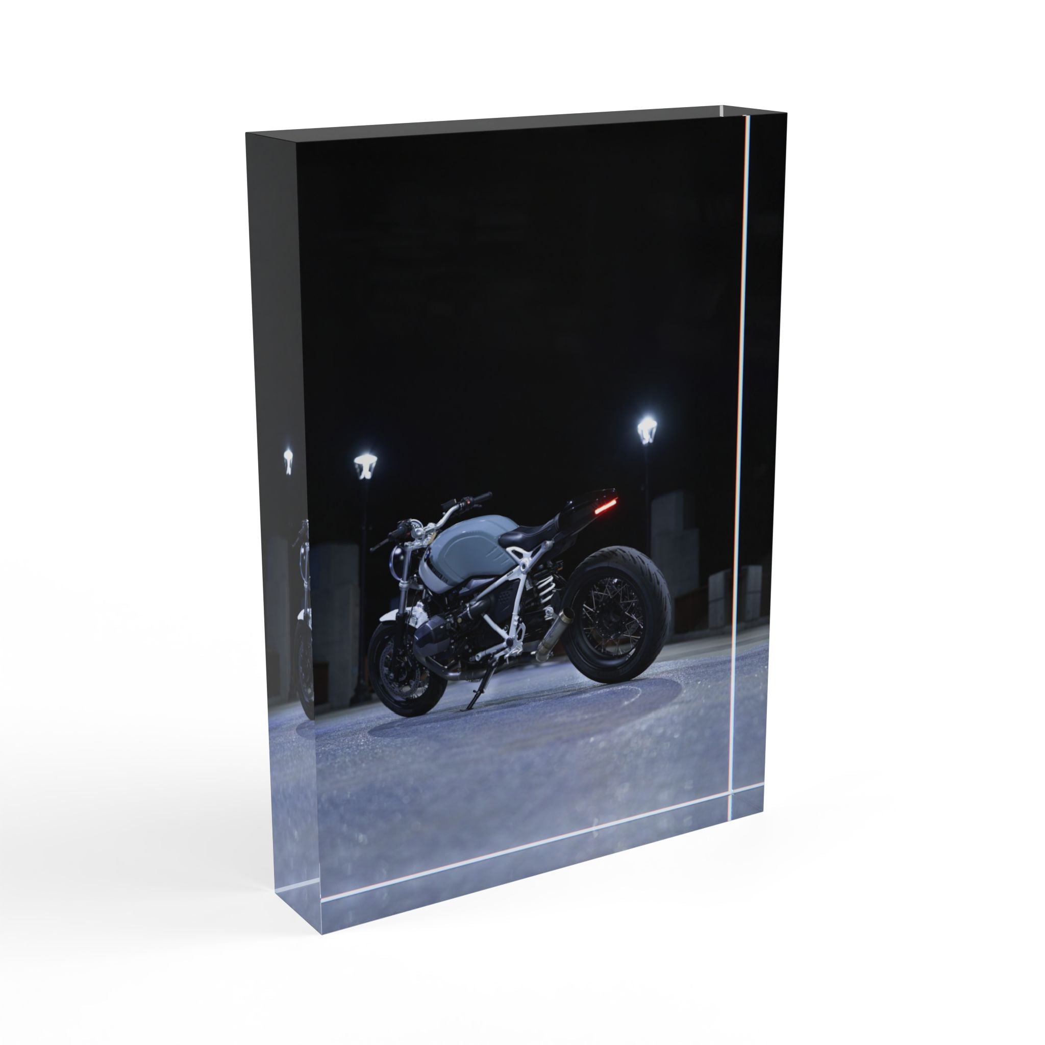 BMW R Nine T Motorcycle Acrylic Photo Block #003 - Throttle Designs