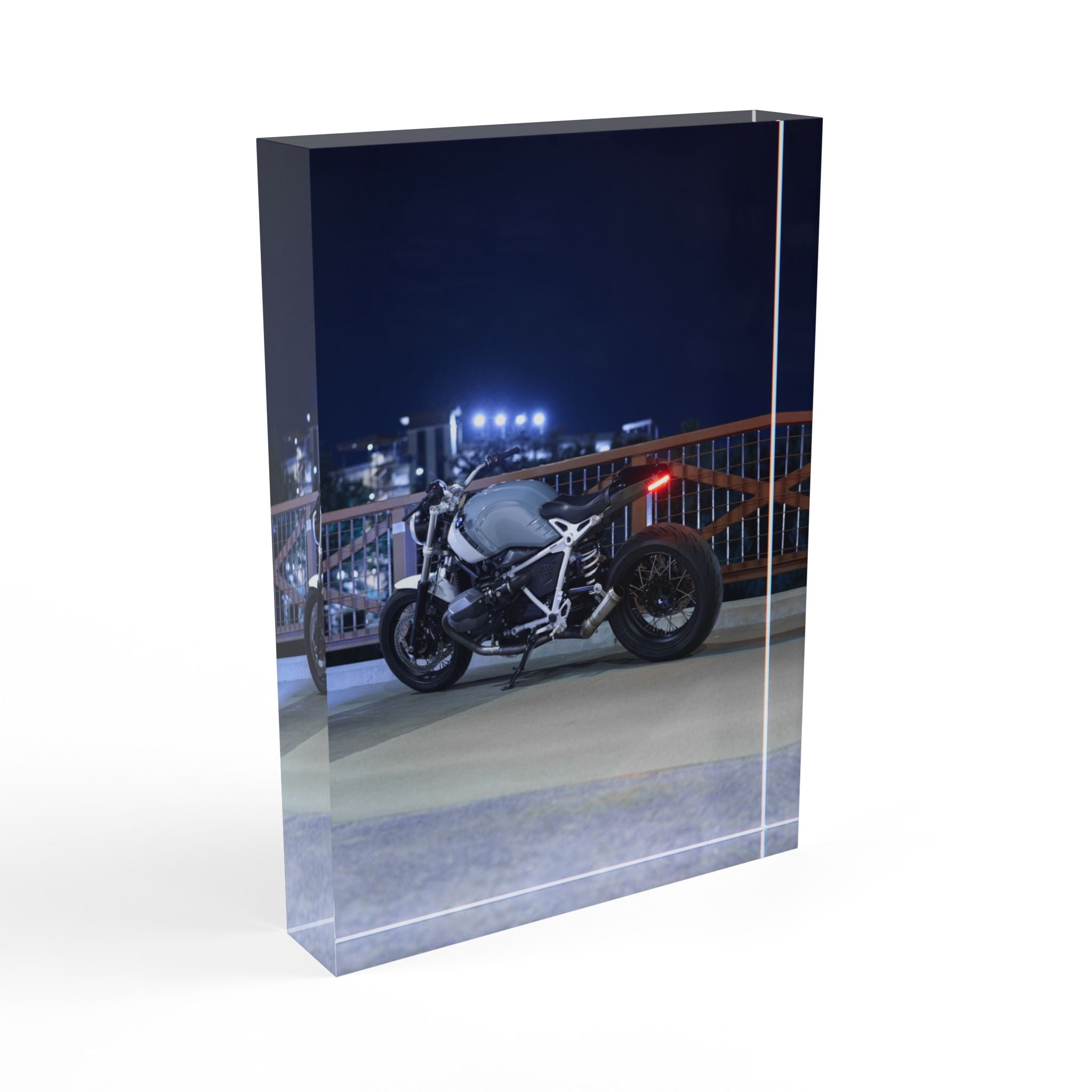 BMW R Nine T Motorcycle Acrylic Photo Block #002 - Throttle Designs