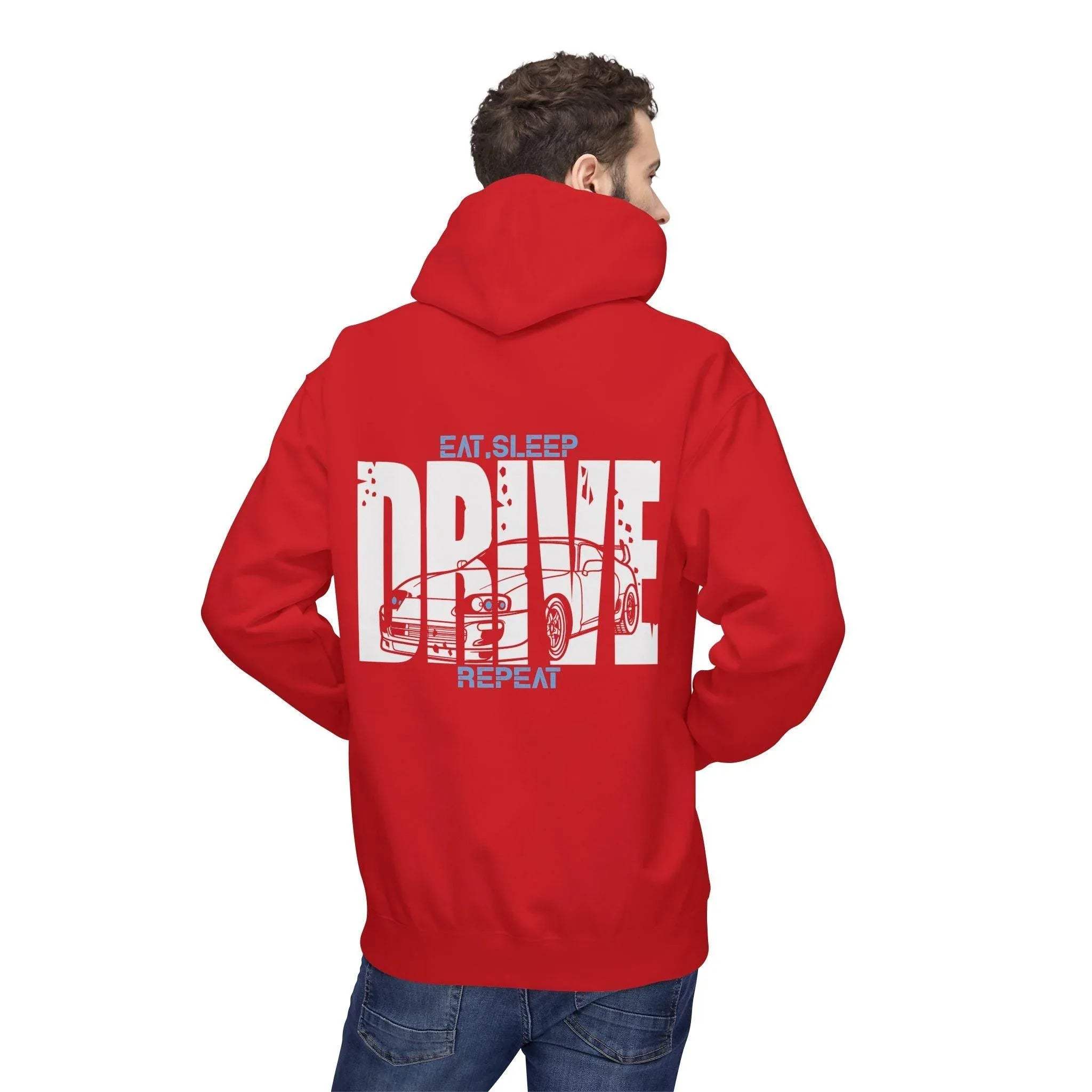 Toyota Supra Mk4 DRIVE Fleece Hoodie for Car Enthusiasts