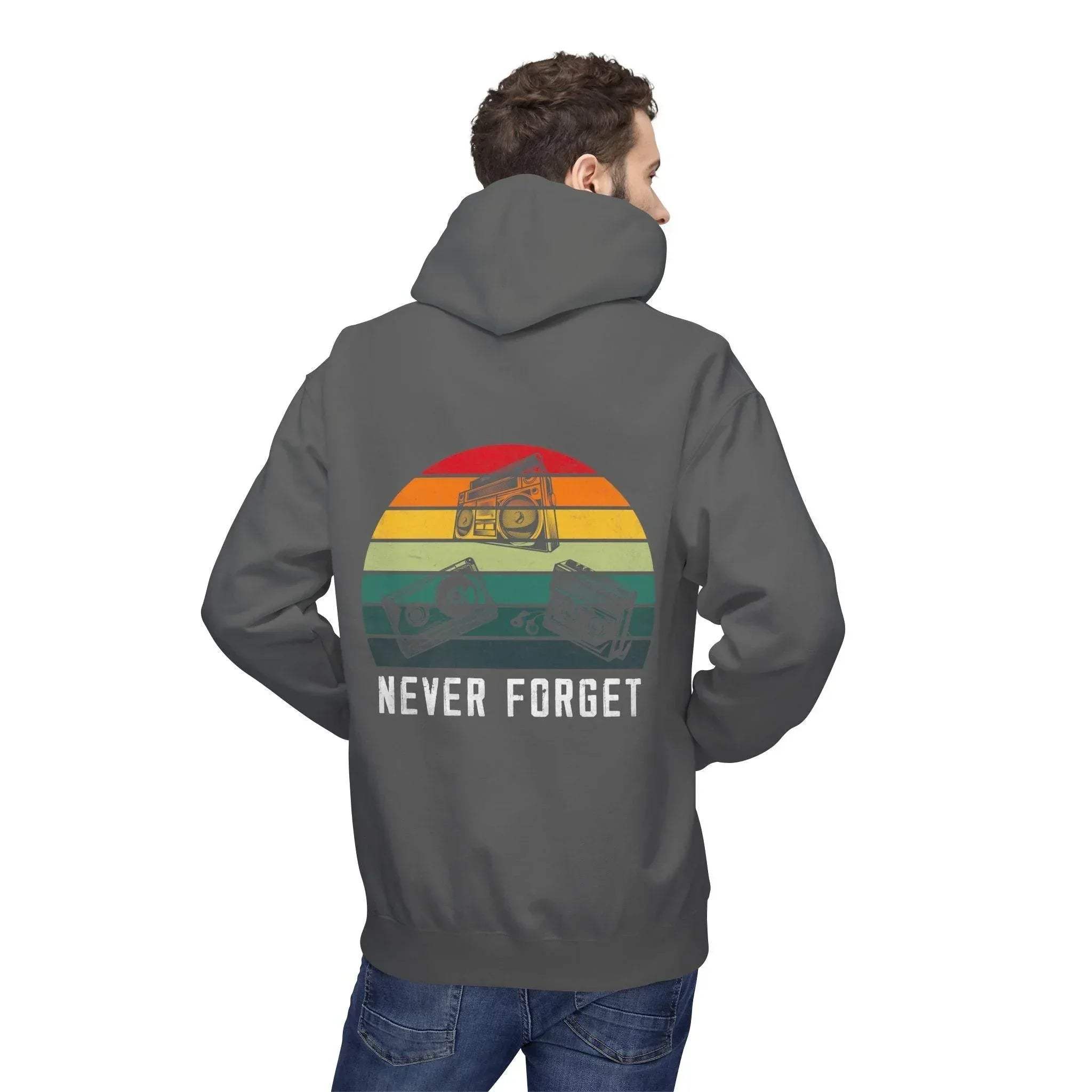 Cozy Vintage Vibes Music Fleece Hoodie for Ultimate Comfort