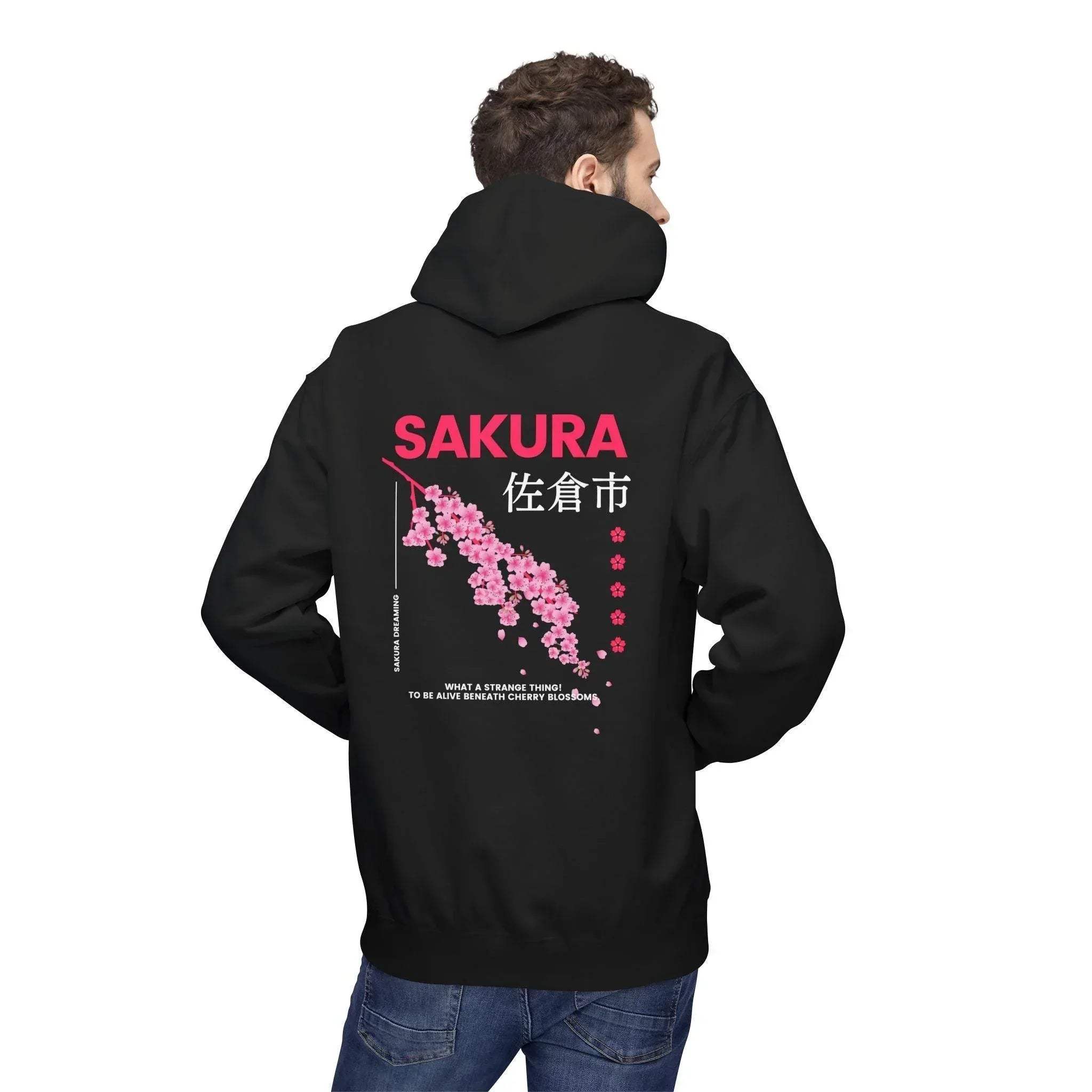 Cozy Sakura Blossom Fleece Hoodie for Ultimate Comfort