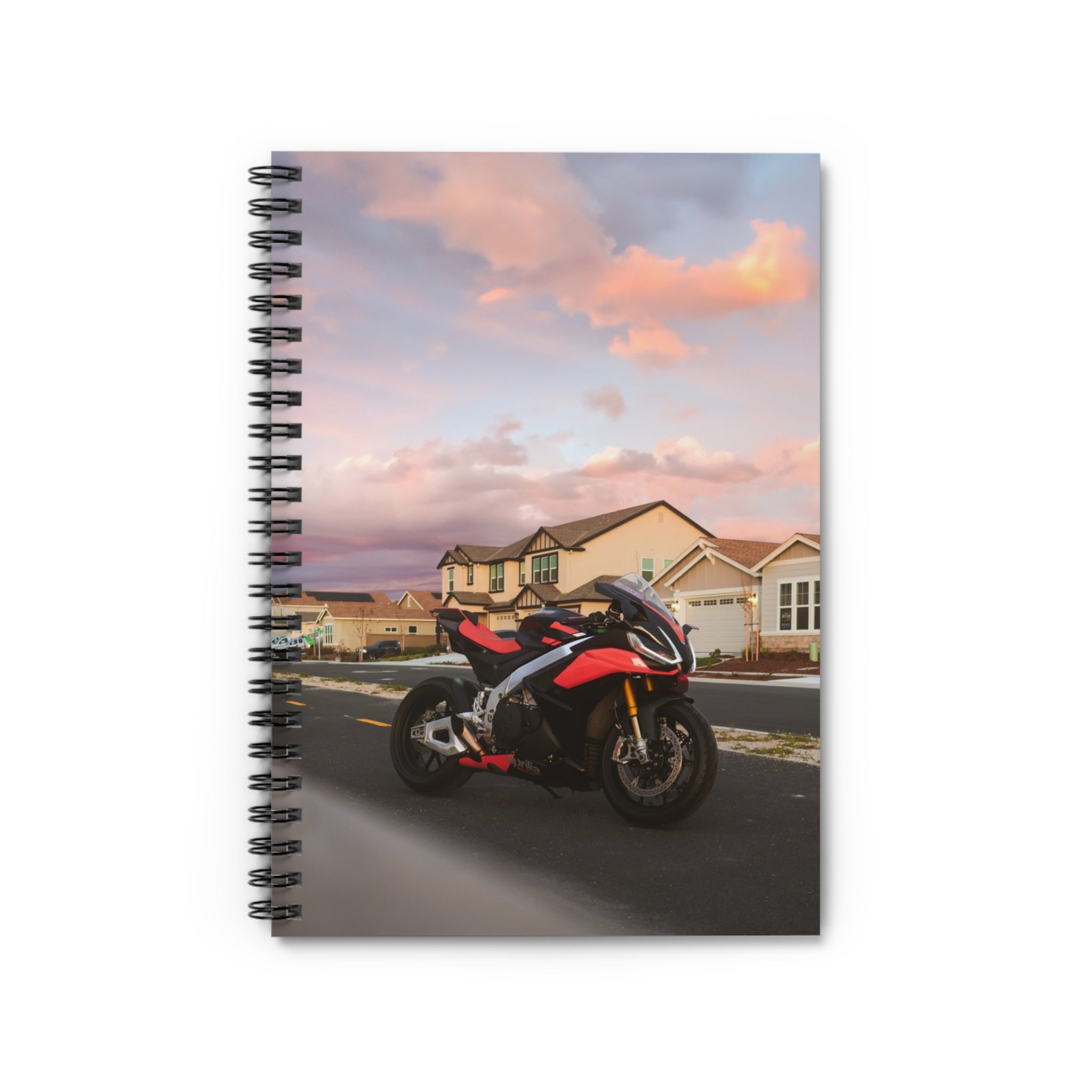 Aprilia RSV4 1100 Factory Motorcycle Spiral Notebook #017 - Throttle Designs