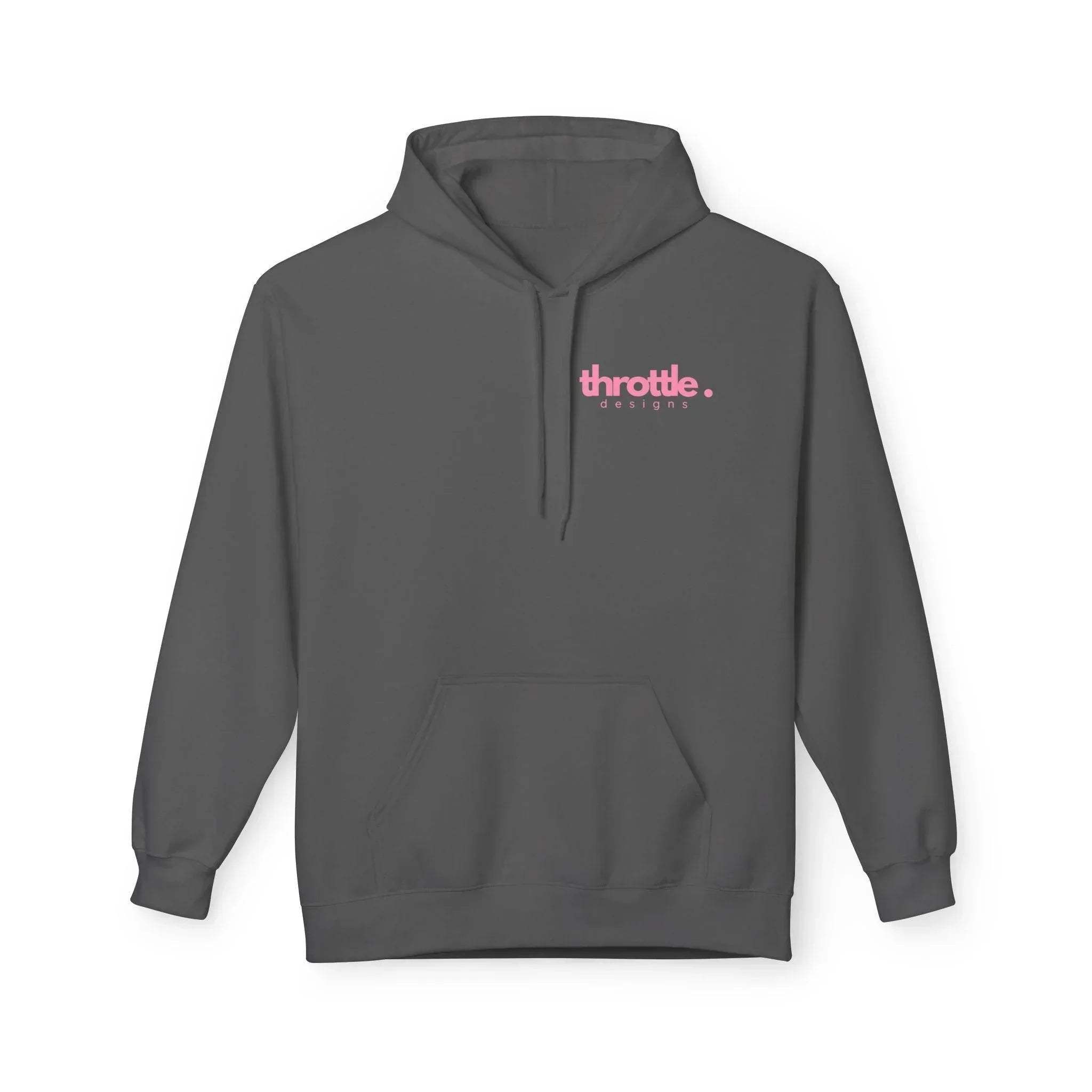 Cozy Chic Skull & Pink Floral Fleece Hoodie