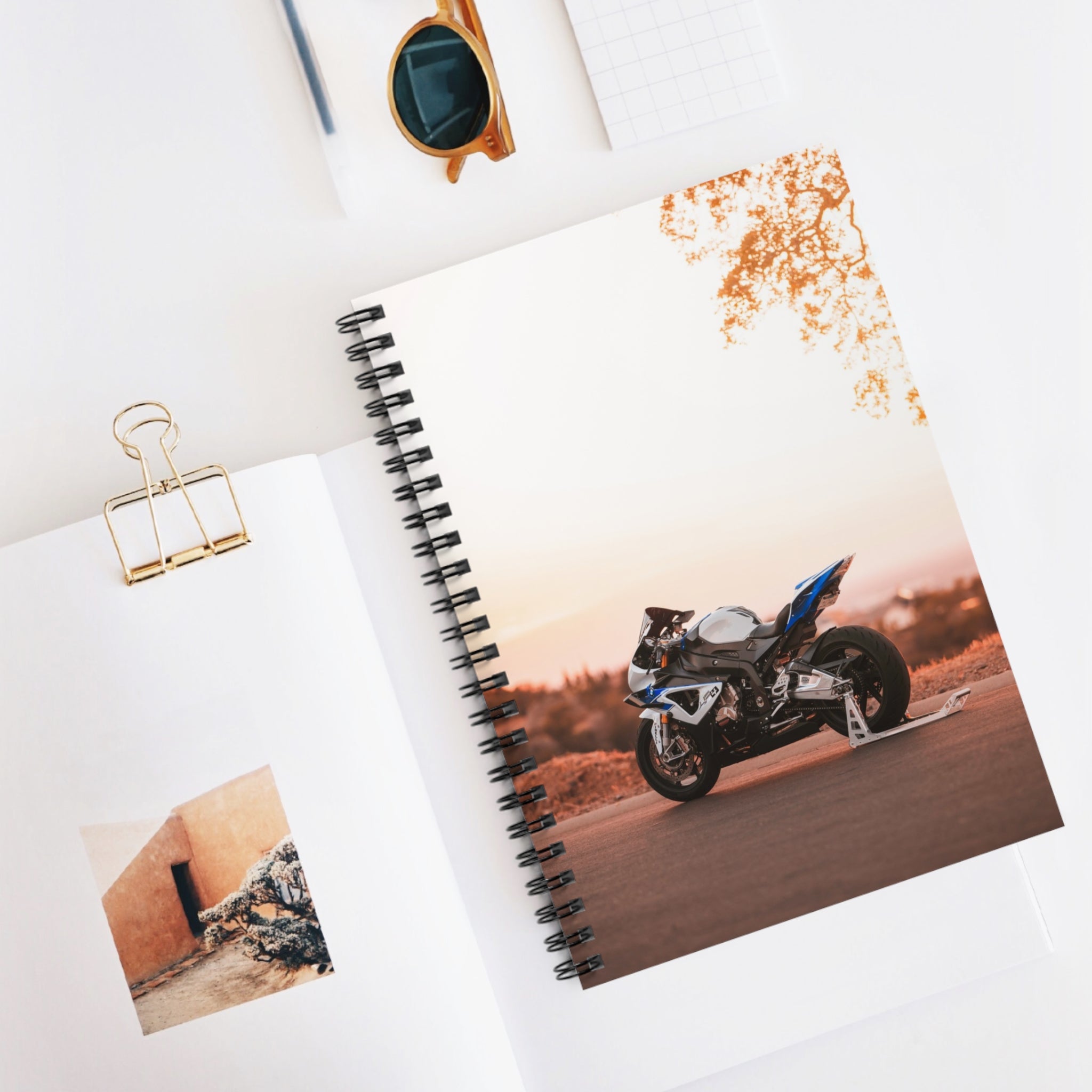 BMW S1000RR HP4 Motorcycle Spiral Notebook #006 - Throttle Designs