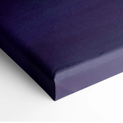 Deep navy canvas print with textured woven surface and raised edges inspired by Pagani Huayra Roadster automotive art