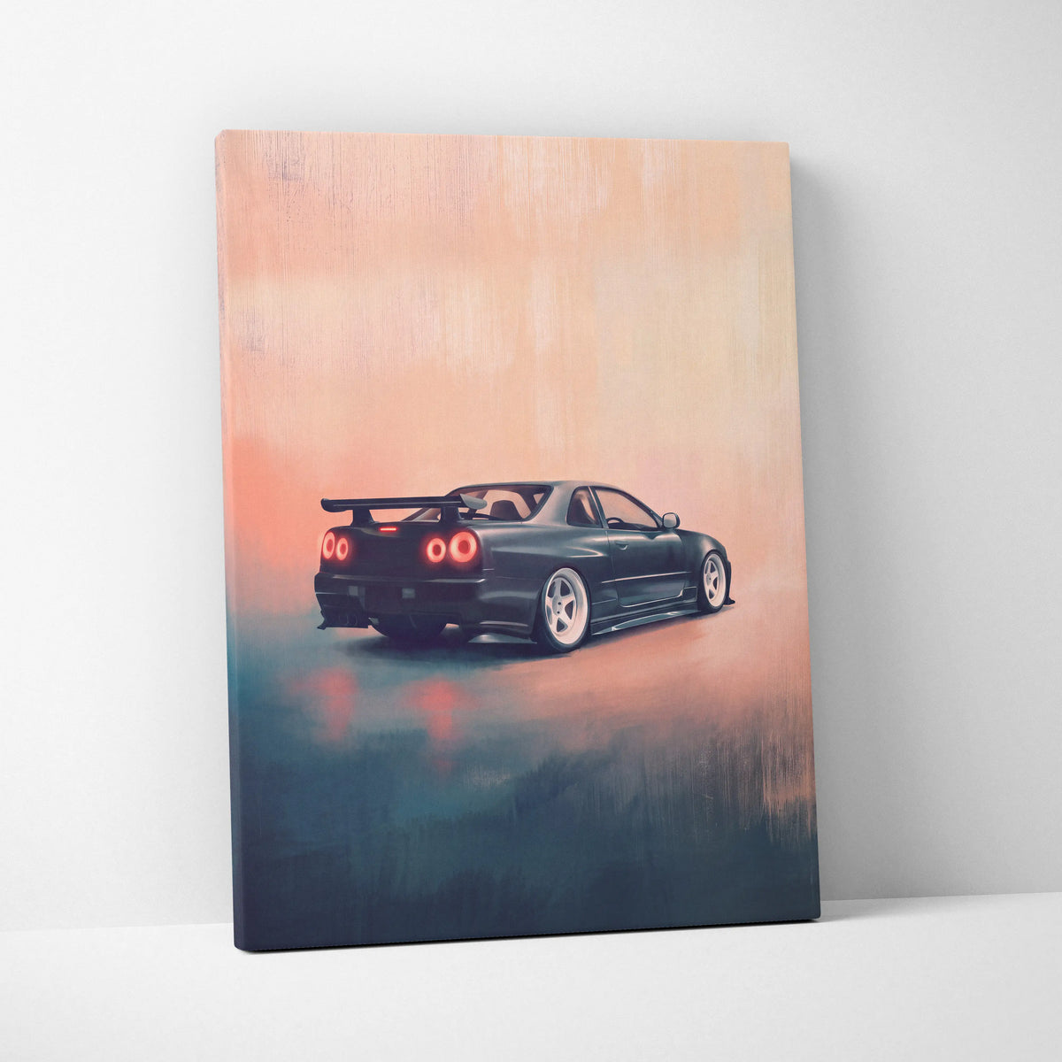 Nissan Skyline GT-R Inspired Canvas Art - JDM Performance Vehicle Wall Decor and Display