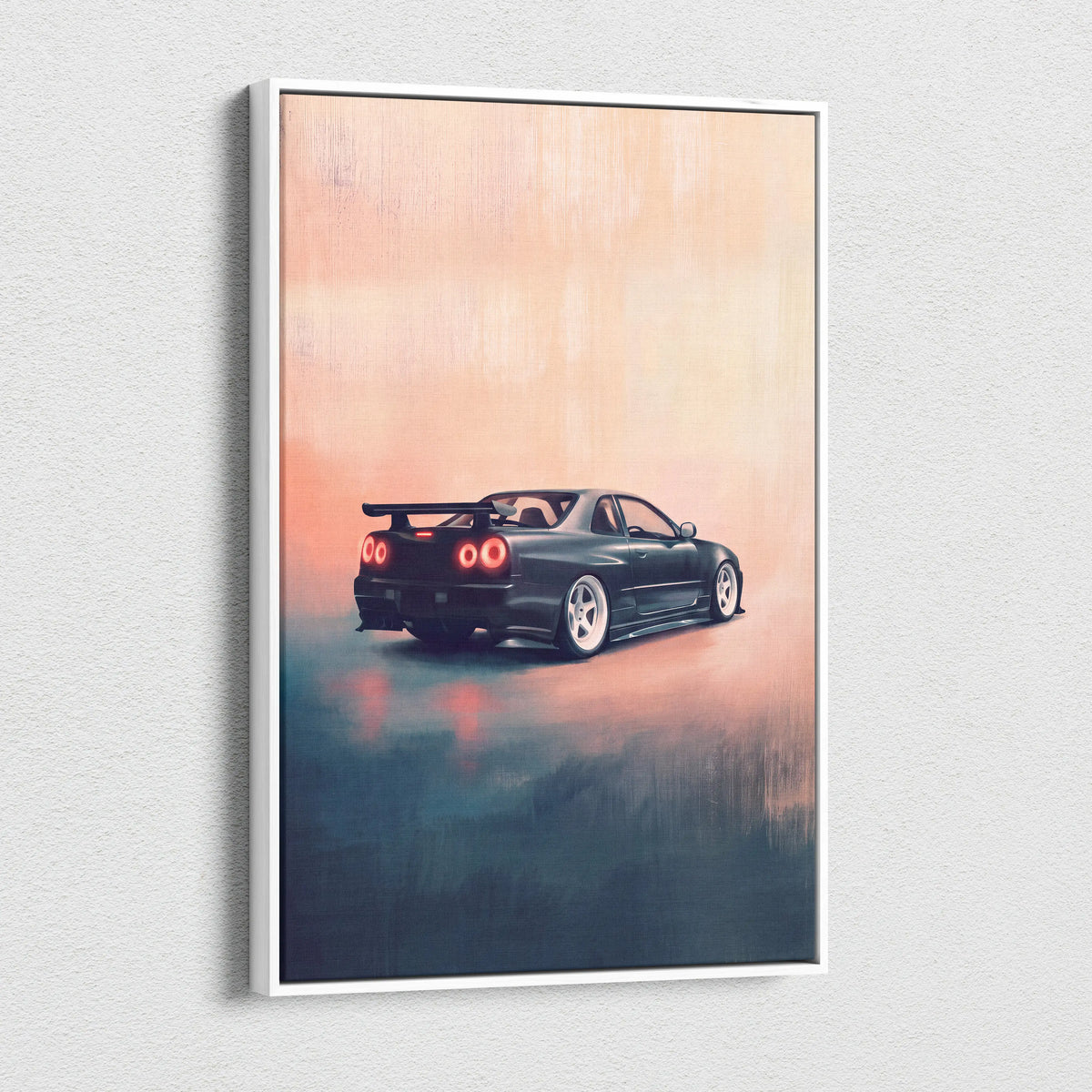 Nissan Skyline GT-R Inspired Canvas Art - JDM Performance Vehicle Wall Decor and Display