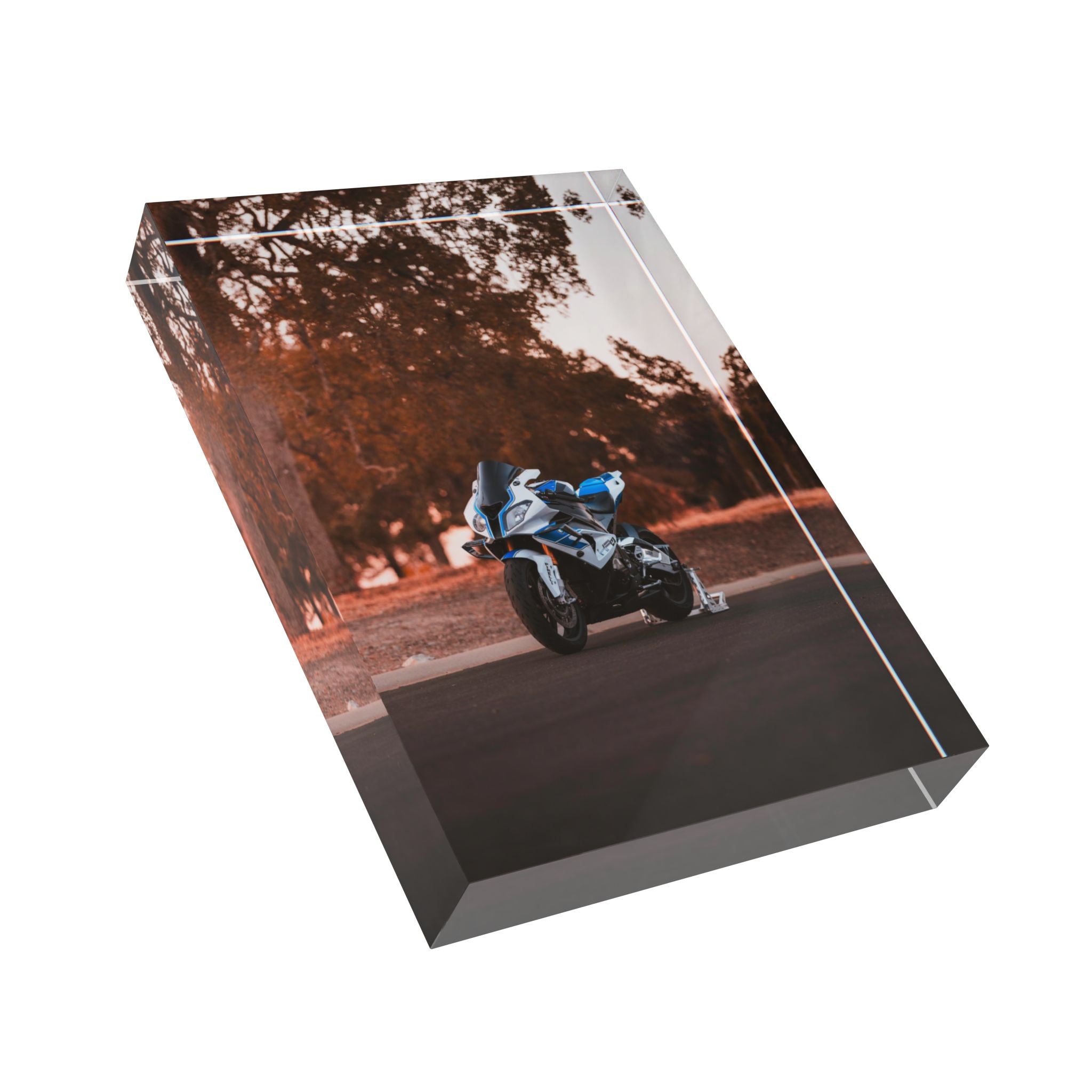 BMW S1000RR HP4 Motorcycle Acrylic Photo Block #004 - Throttle Designs