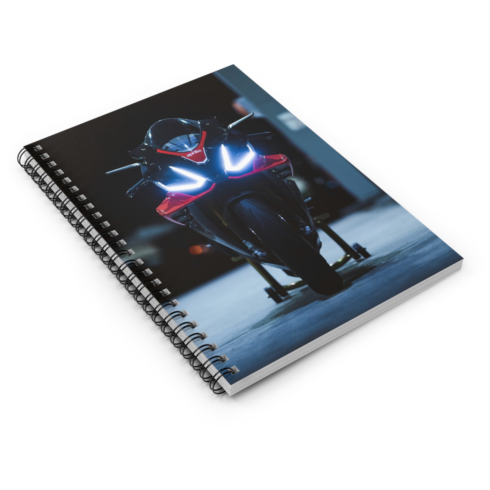 Aprilia RSV4 1100 Factory Motorcycle Spiral Notebook #001 - Throttle Designs