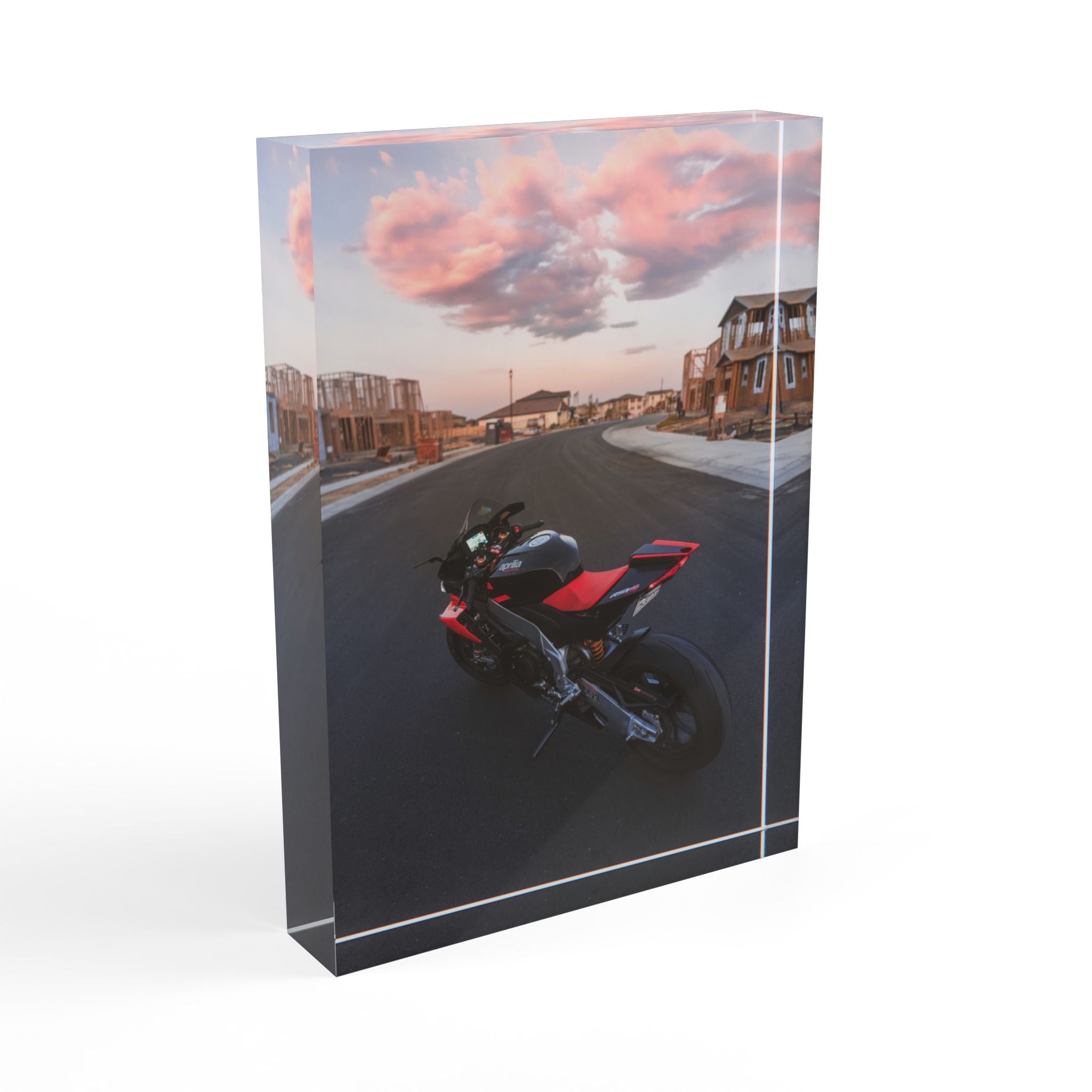 Aprilia RSV4 Motorcycle Acrylic Photo Block #018 - Throttle Designs