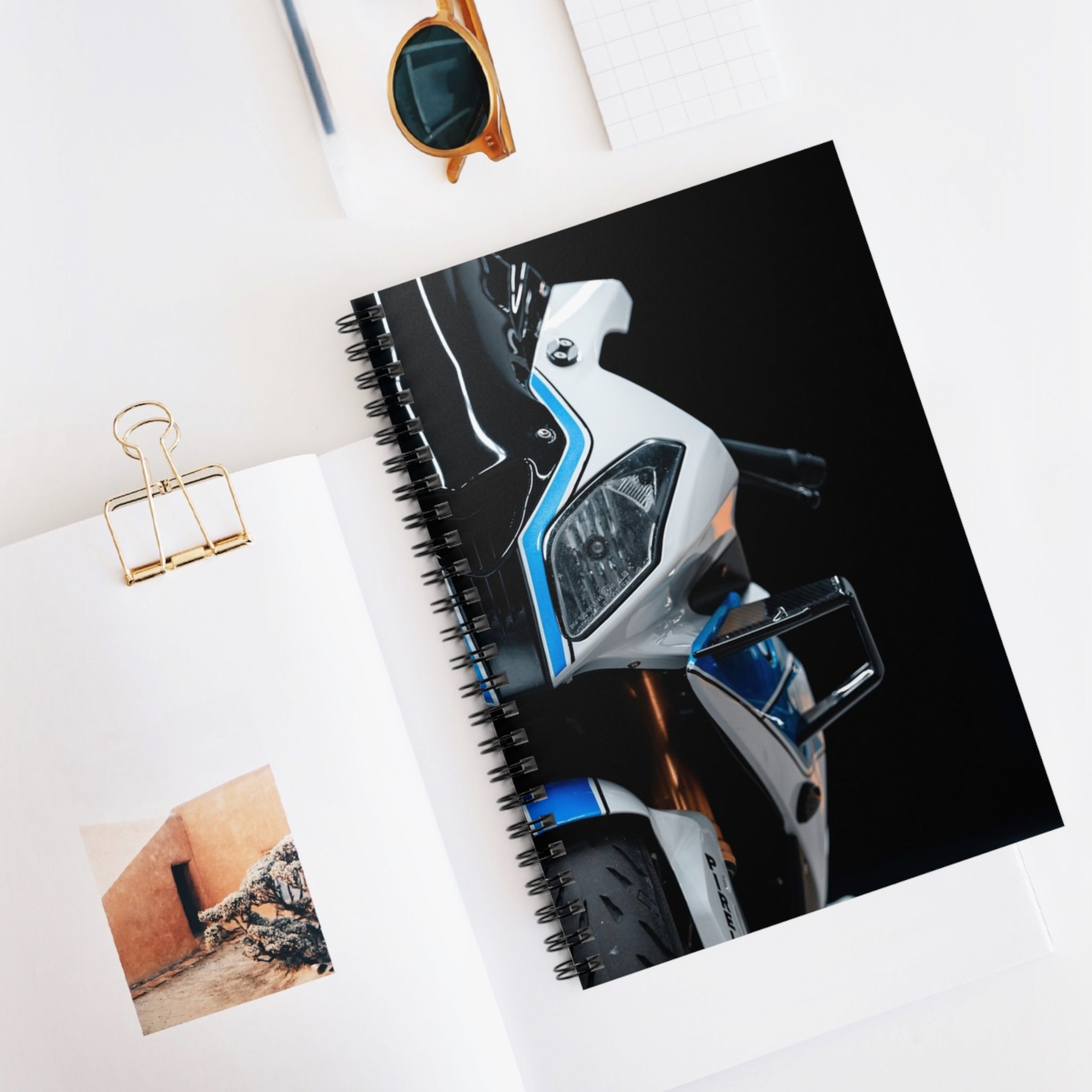 BMW S1000RR HP4 Motorcycle Spiral Notebook #011 - Throttle Designs