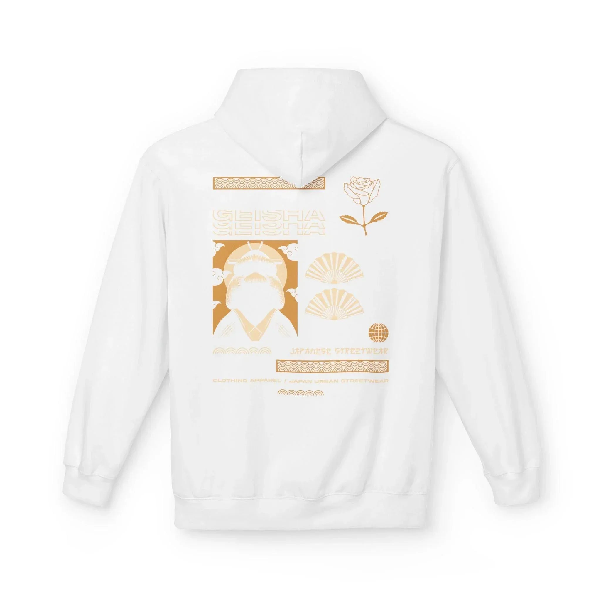 Stylish Geisha-Inspired Fleece Hoodie for Ultimate Streetwear Comfort