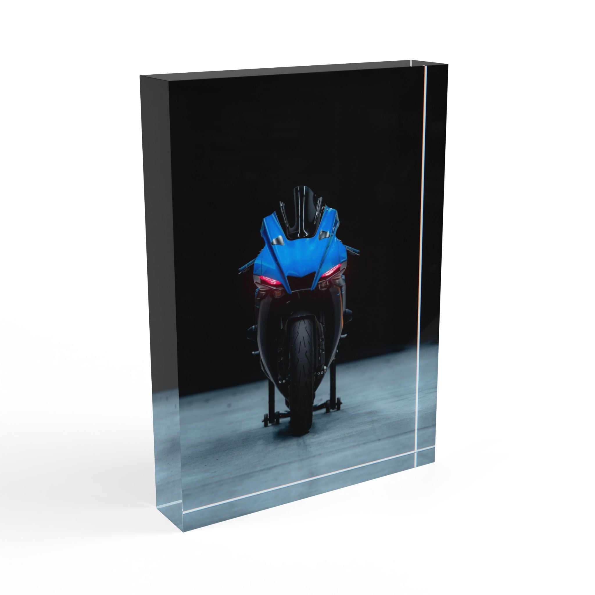 Yamaha R1 Motorcycle Acrylic Photo Block #010 - Throttle Designs