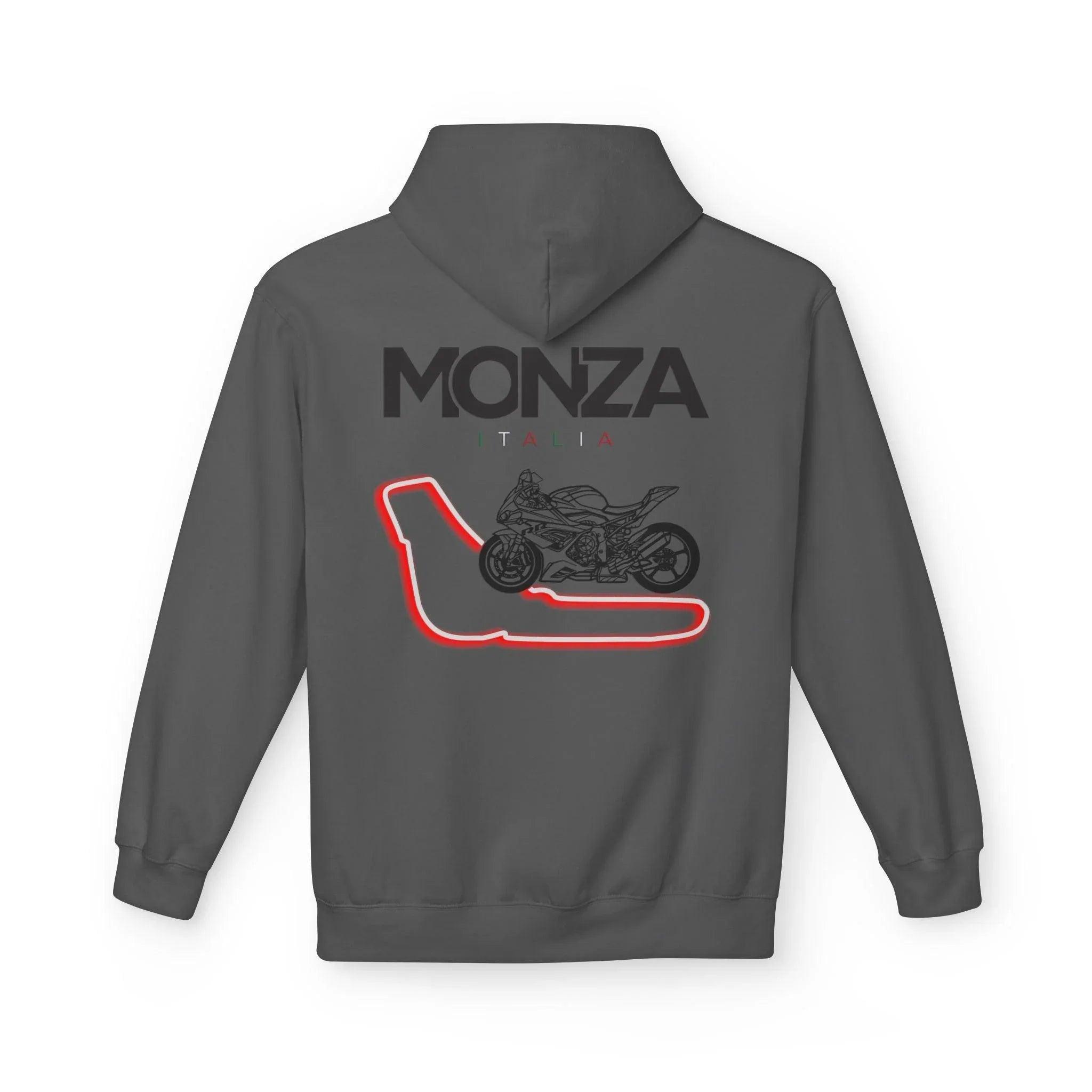 BMW Inspired S1000RR Monza Italia Fleece Hoodie Red Edition for Riders