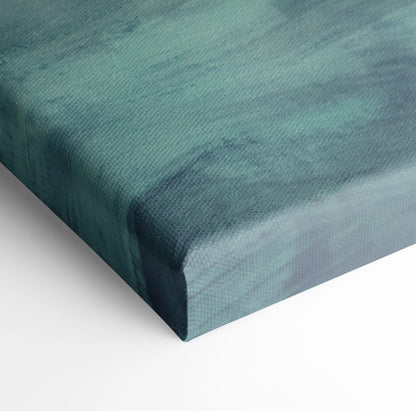 Teal canvas print with textured watercolor gradient design for mercedes-amg gt black series inspired wall art