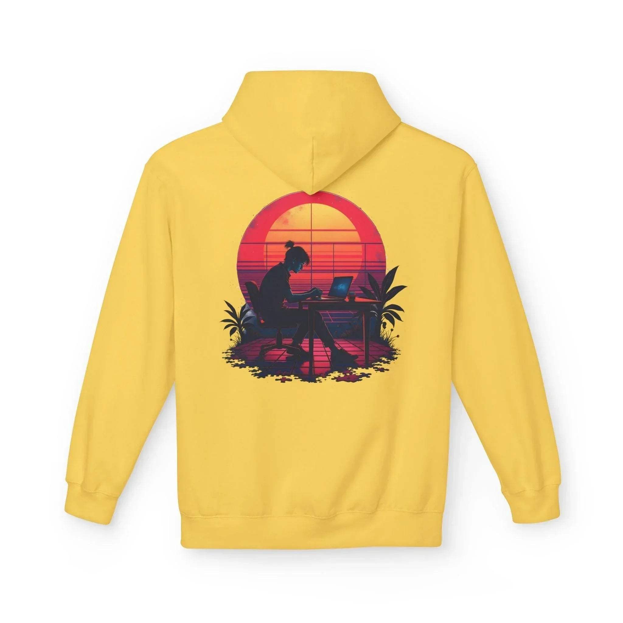 Ultimate Retro Programmer Fleece Hoodie for Comfort and Style