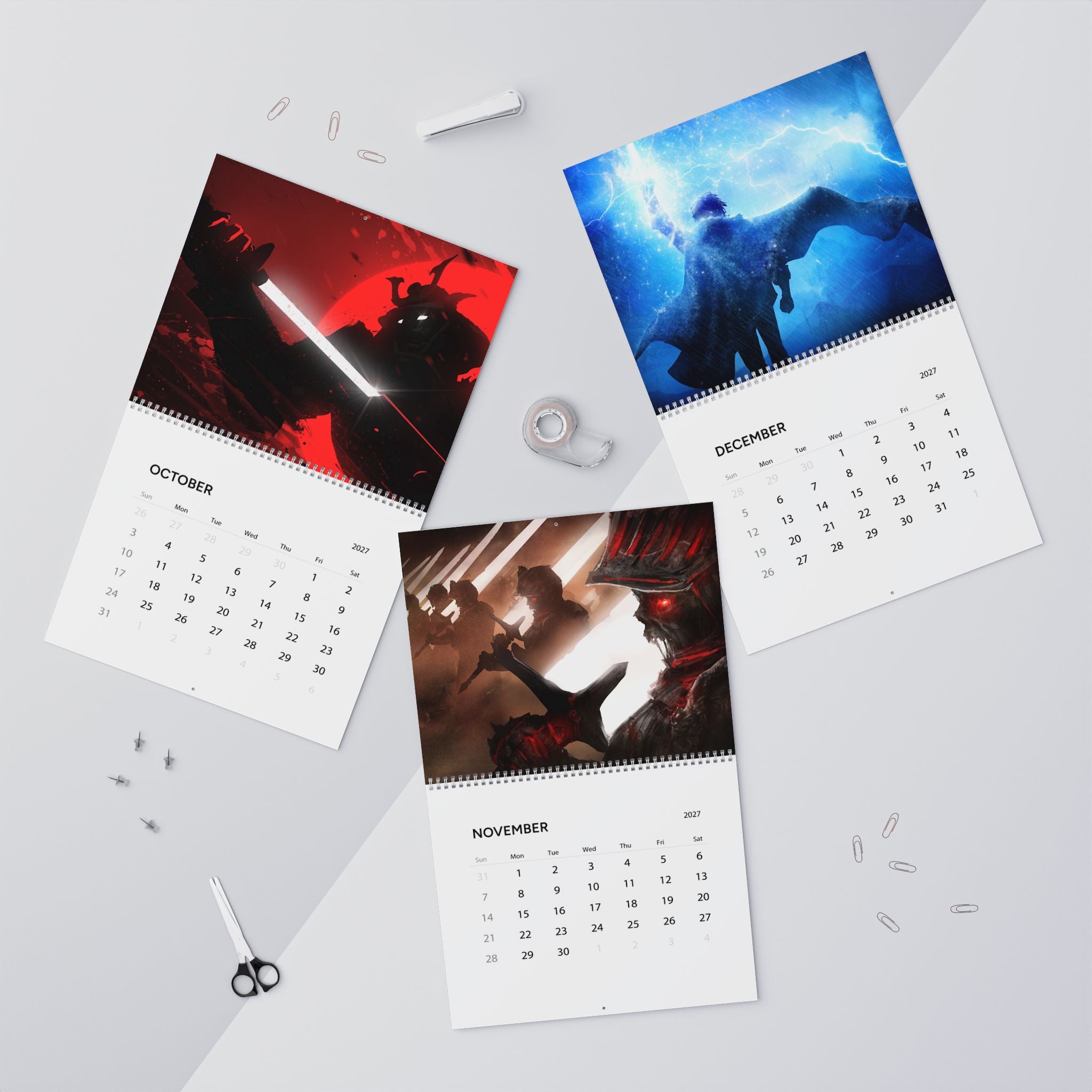 2027 Fantasy Character Calendar – Magical Artwork, Dream Worlds & Epic Fantasy Scenes