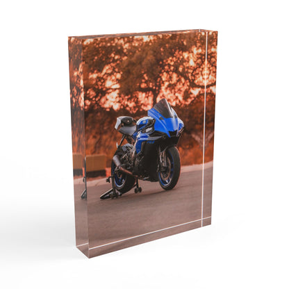 Yamaha R1 Motorcycle Acrylic Photo Block #012 - Throttle Designs