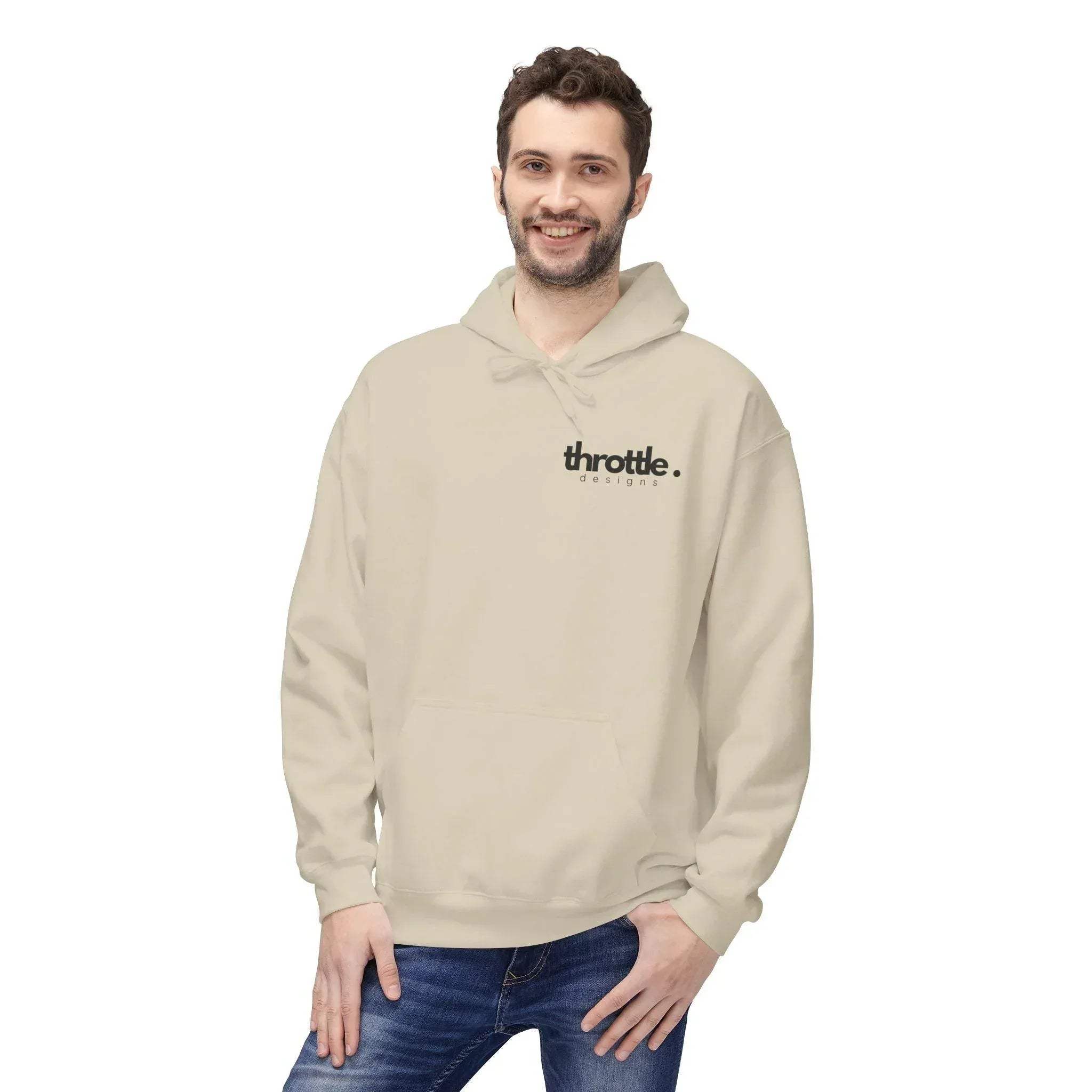 Throttle Designs Ultimate Comfort Fleece Hoodie - Small Logo