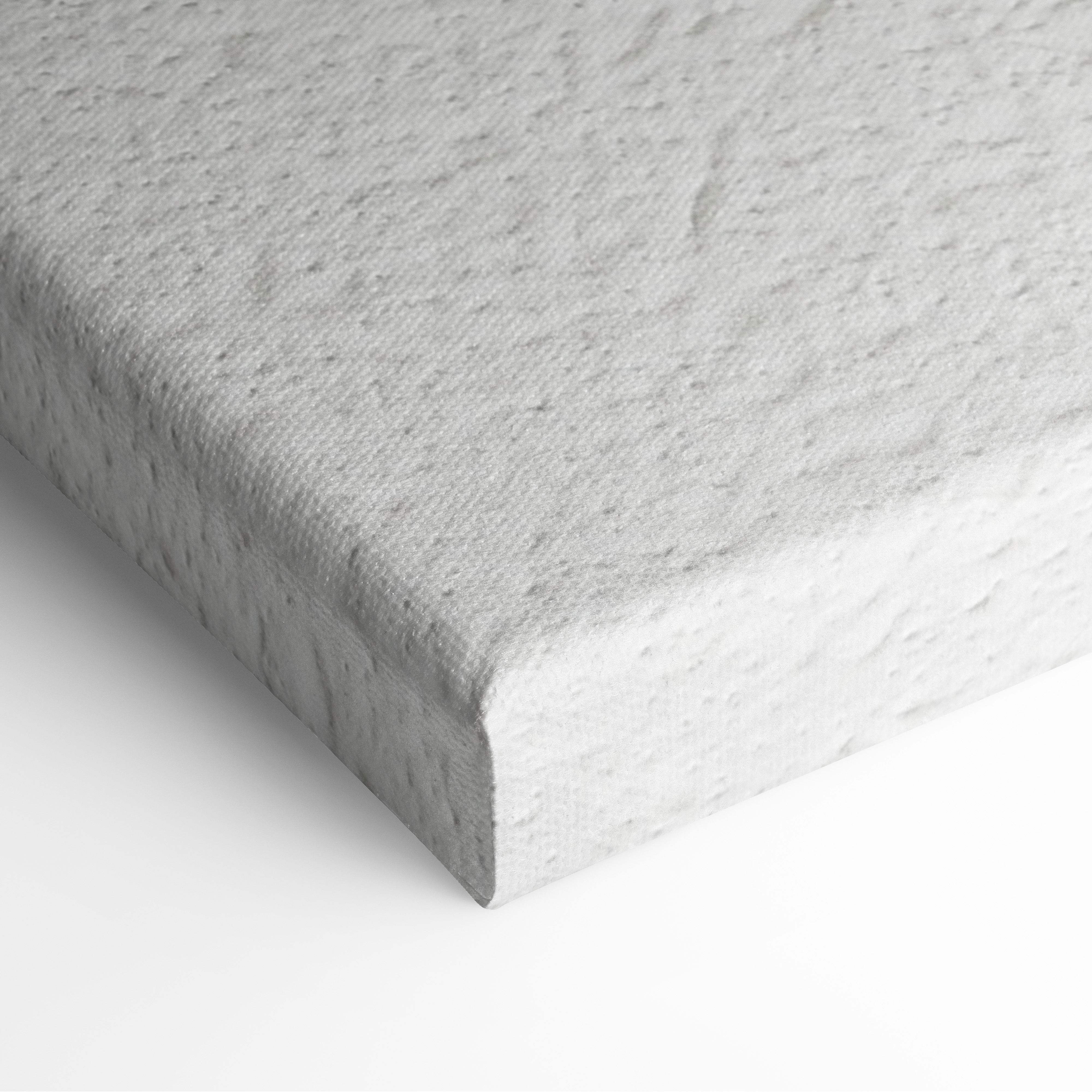Gray textured canvas with subtle raised dot pattern and white edges inspirational motivational wall art print