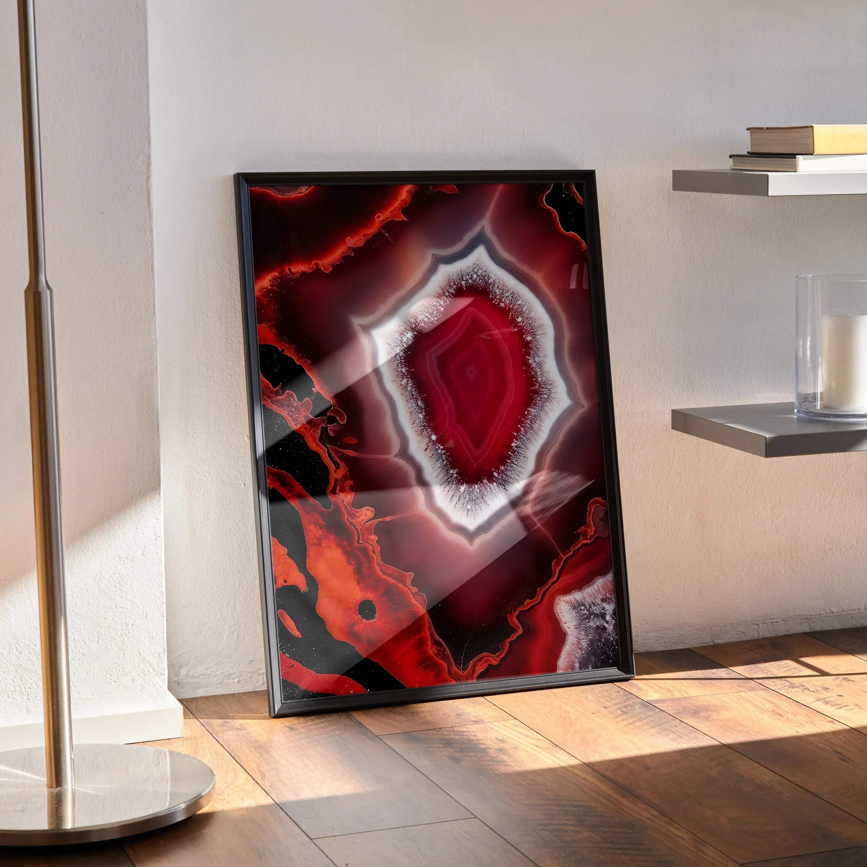 Vibrant Abstract Digital Art Wall Poster Decor | Vertical - Throttle Designs