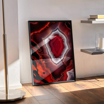 Vibrant Abstract Digital Art Wall Poster Decor | Vertical - Throttle Designs
