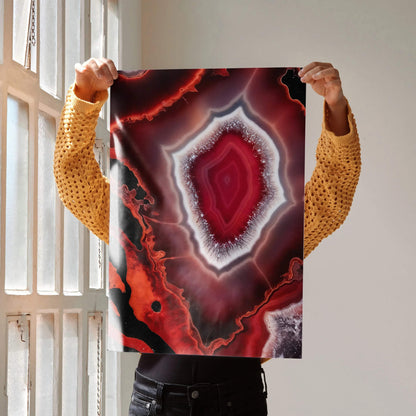 Vibrant Abstract Digital Art Wall Poster Decor | Vertical - Throttle Designs