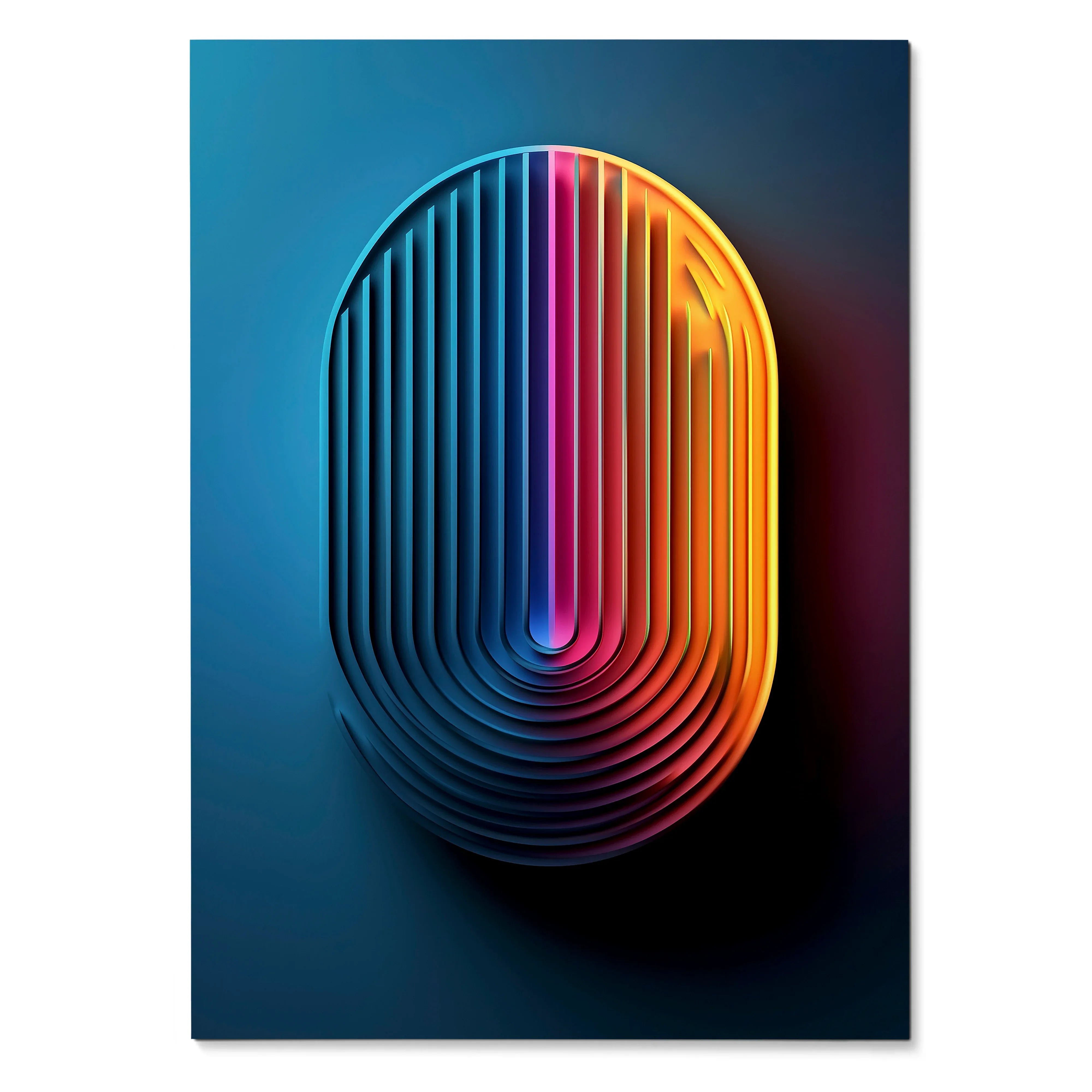 Stunning Abstract Digital Art Wall Poster Print | Vertical - Throttle Designs