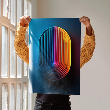 Stunning Abstract Digital Art Wall Poster Print | Vertical - Throttle Designs