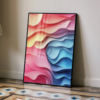 Watercolor Style Cherry Blossom Nature Wall Art Poster | Vertical - Throttle Designs