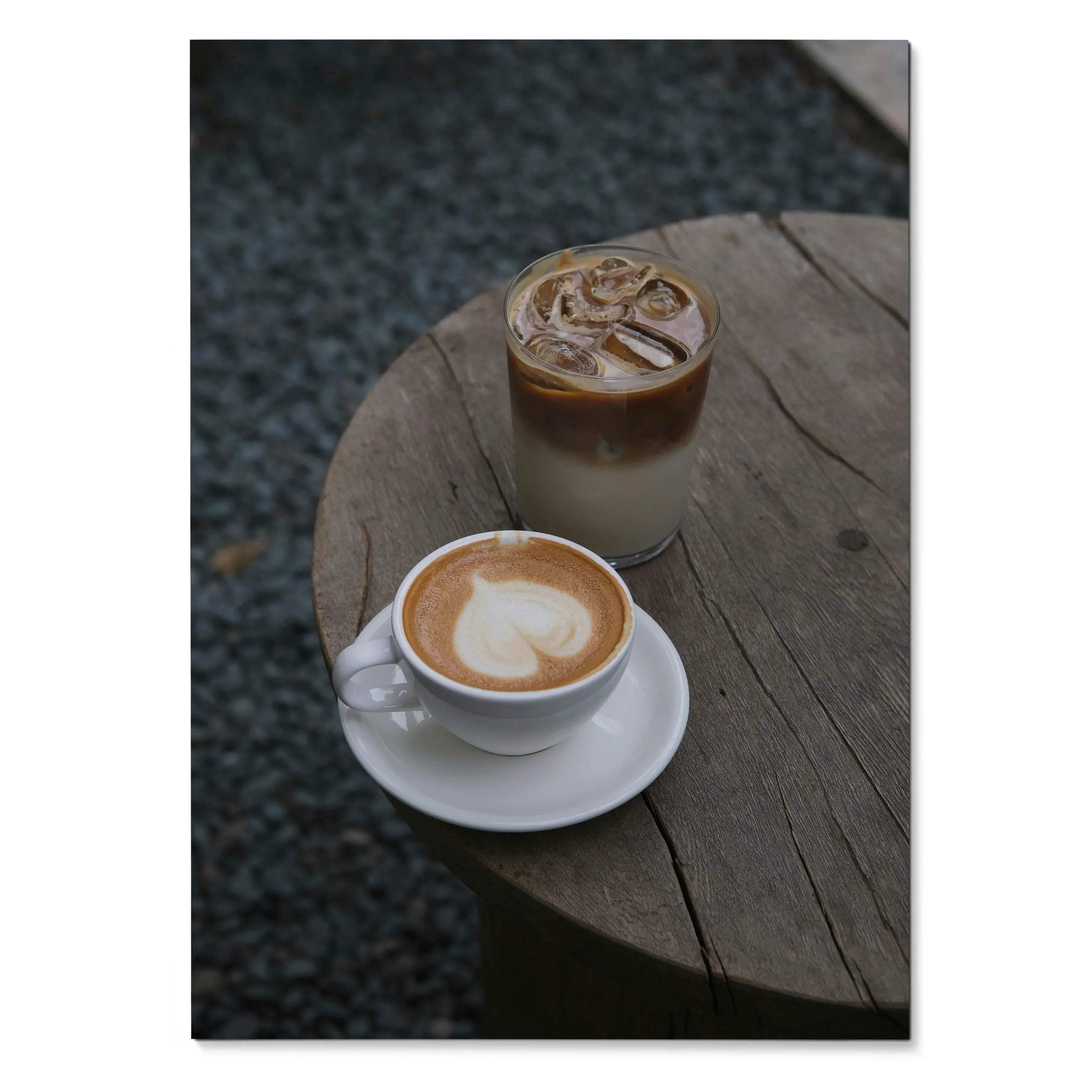 Morning Coffee Lifestyle Wall Art Poster Print | Vertical - Throttle Designs