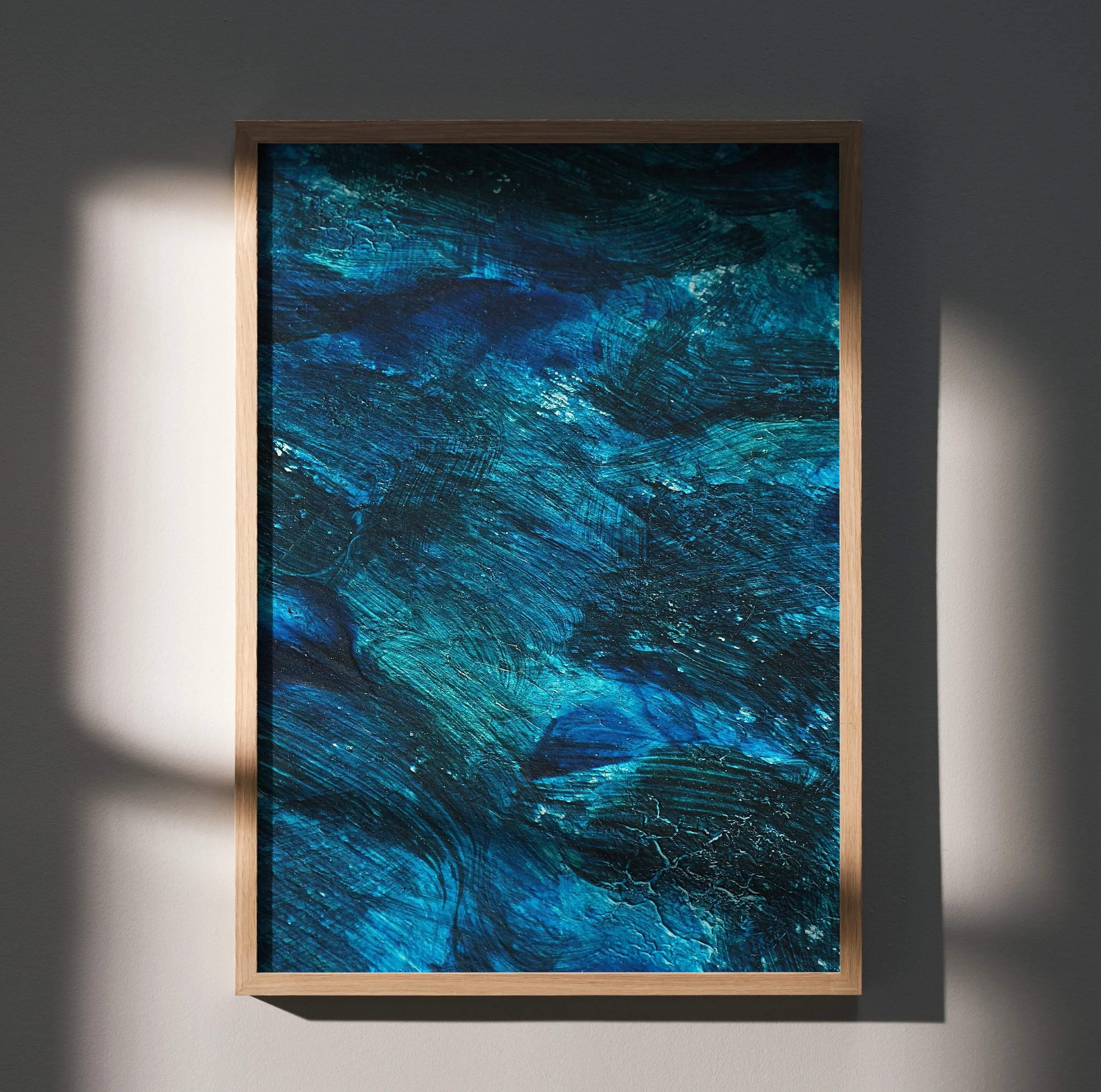 Modern Abstract Digital Art Poster for Wall Decor | Vertical - Throttle Designs