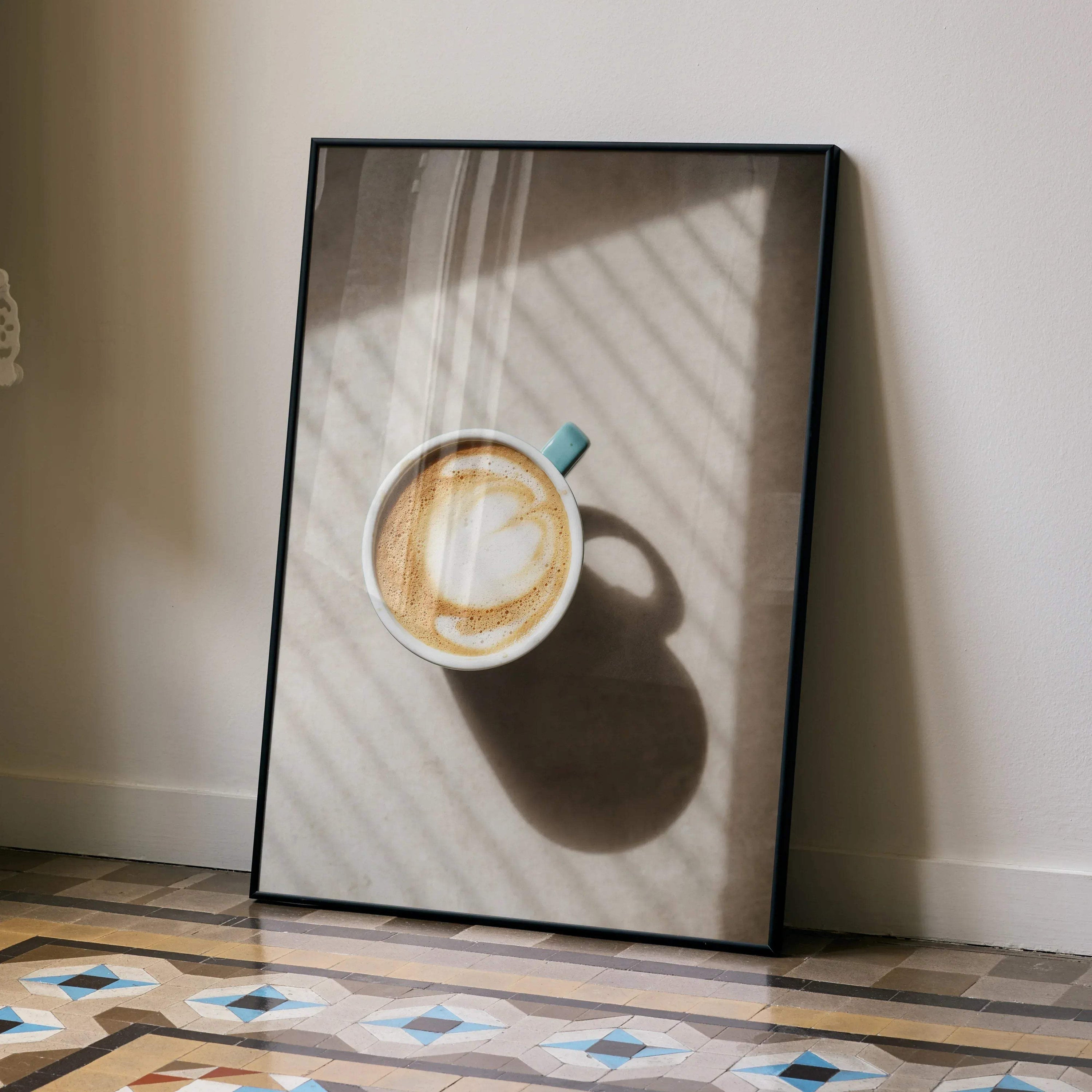 Morning Coffee Art Print Poster for Wall Decor | Vertical - Throttle Designs