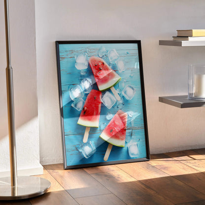 Vibrant Food Digital Art Poster Print Deco | Vertical - Throttle Designs