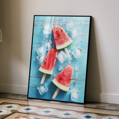 Vibrant Food Digital Art Poster Print Deco | Vertical - Throttle Designs