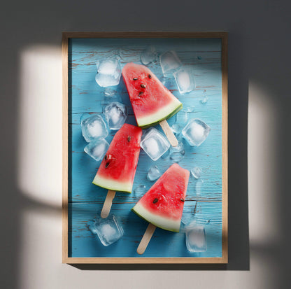 Vibrant Food Digital Art Poster Print Deco | Vertical - Throttle Designs