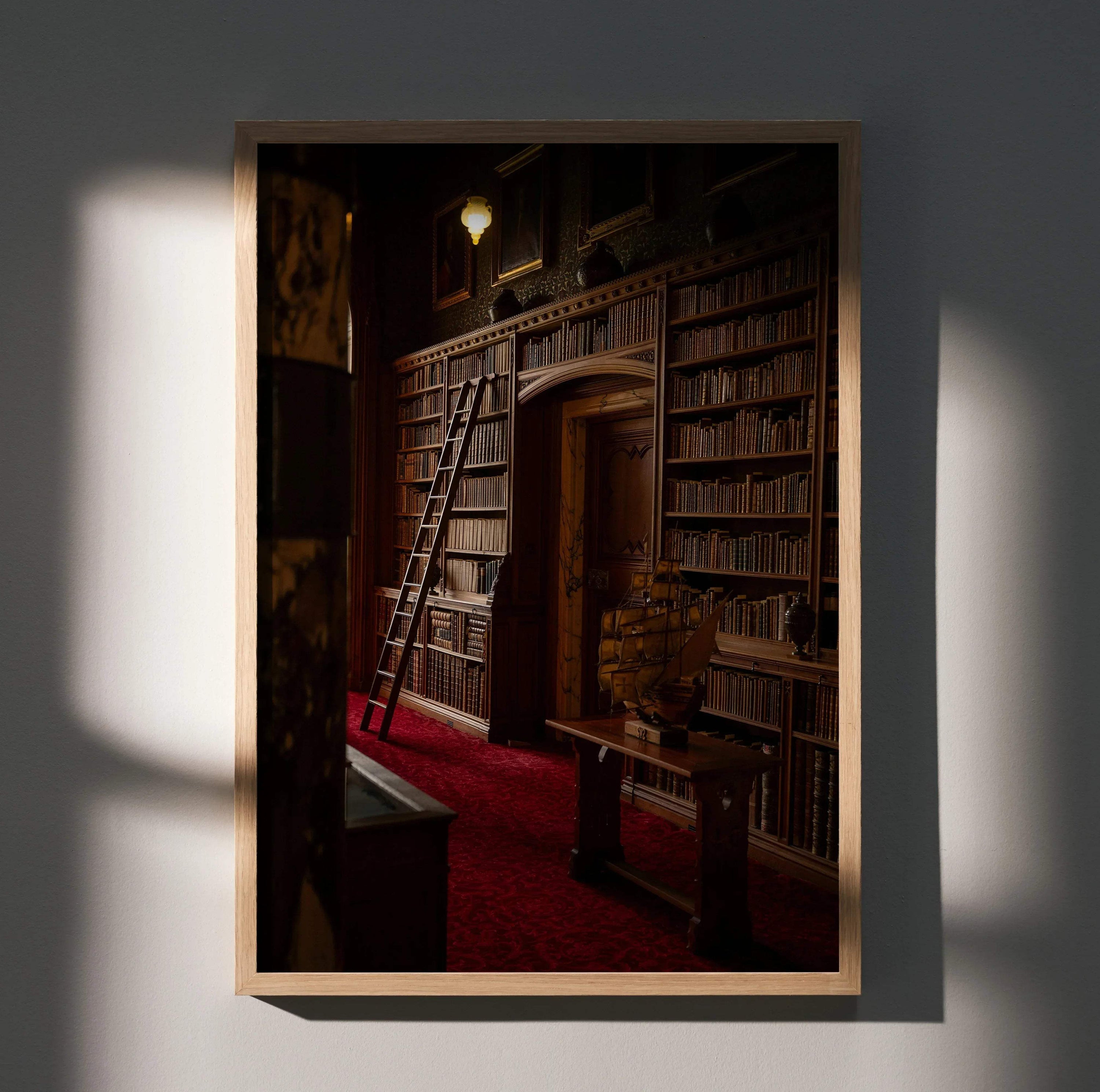 Serene Nature Wall Art Poster for Book Lovers | Vertical - Throttle Designs
