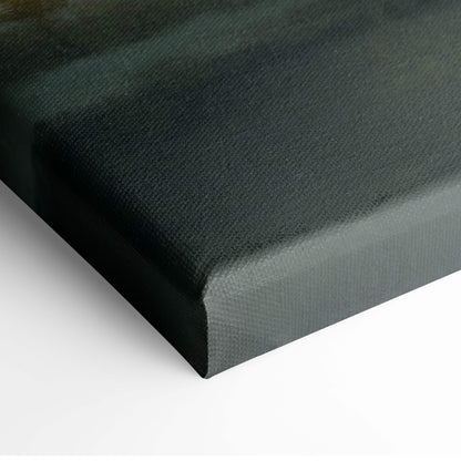 Dark green woven canvas wall art with textured surface and raised edges for cosmic ascension surreal space fantasy decor