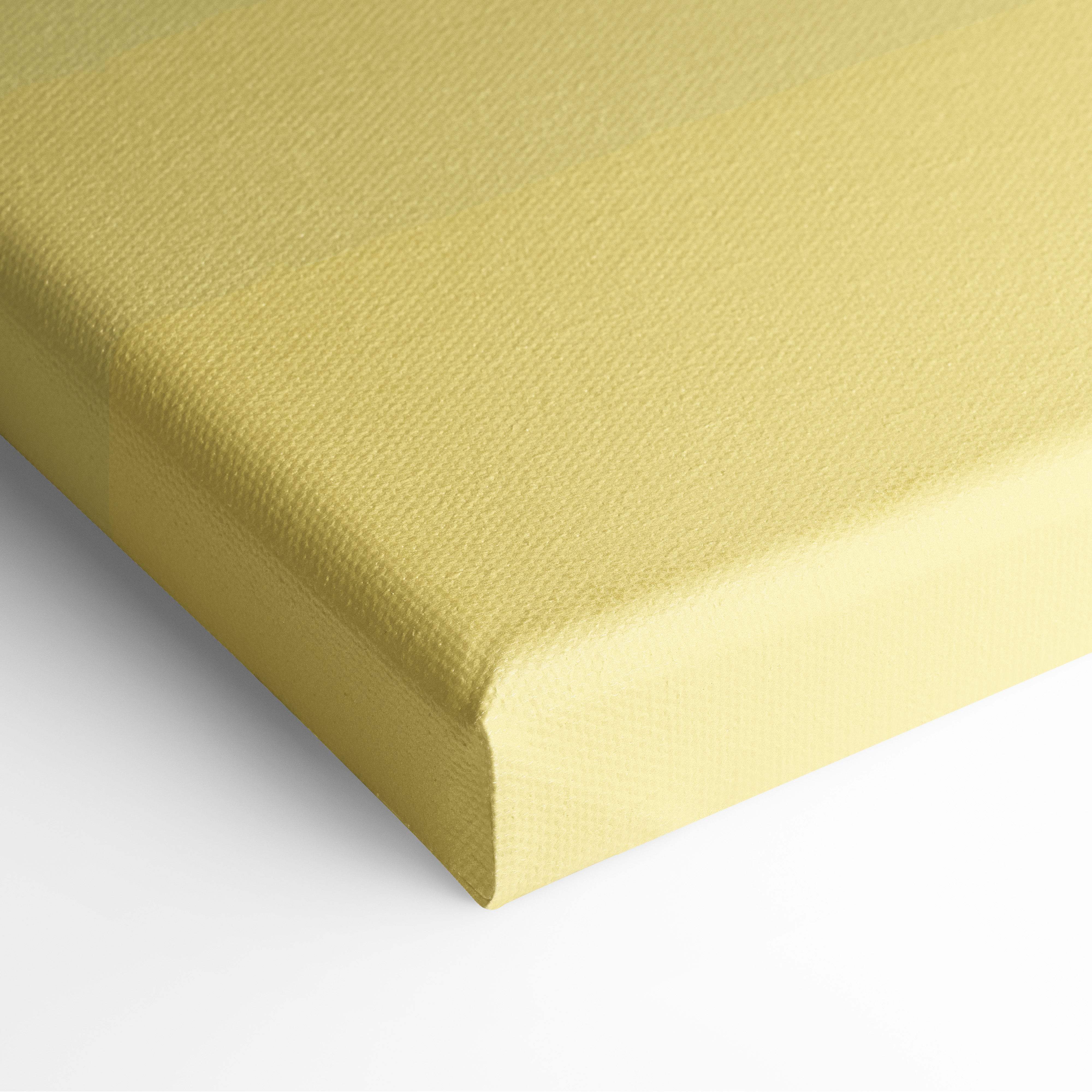 Stay positive always motivational wall art print on matte yellow textured woven canvas with finished edges for home or office decor