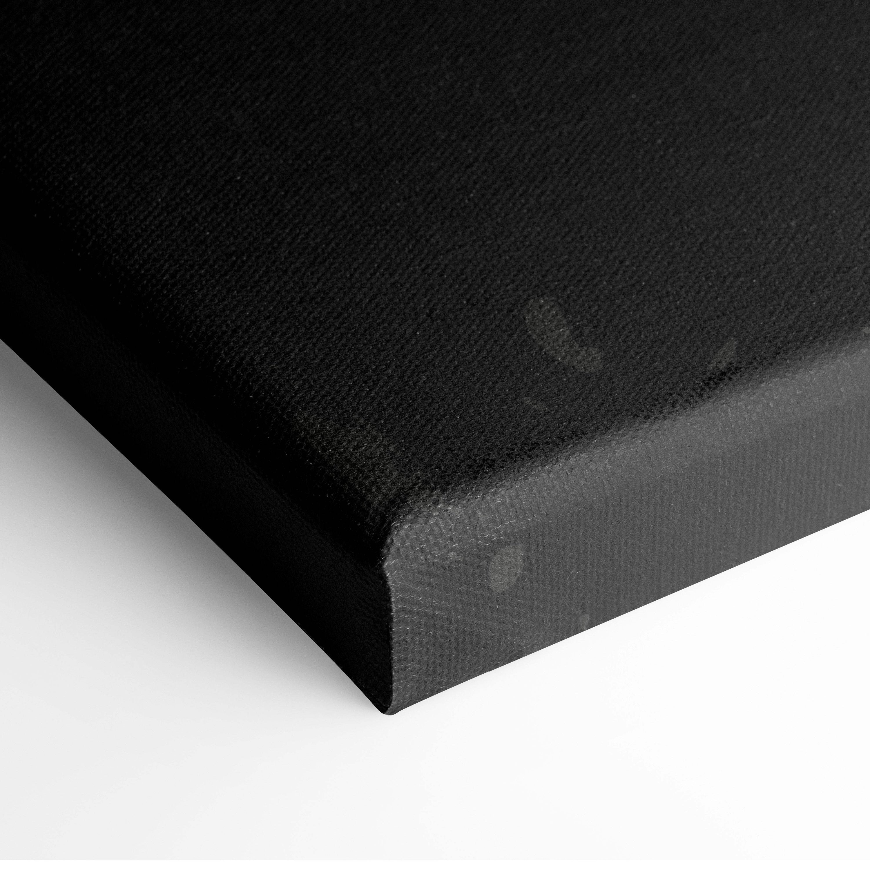 Black canvas print with textured surface and thick frame featuring motivational success quote for gym office or home decor