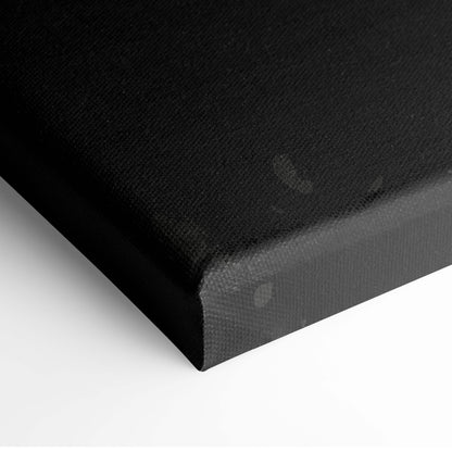 Black canvas print with textured surface and thick frame featuring motivational success quote for gym office or home decor