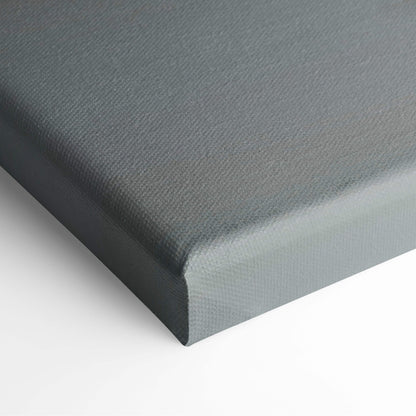 Contemporary lone man canvas wall art with gray textured woven surface and slightly raised edges for bedroom decor