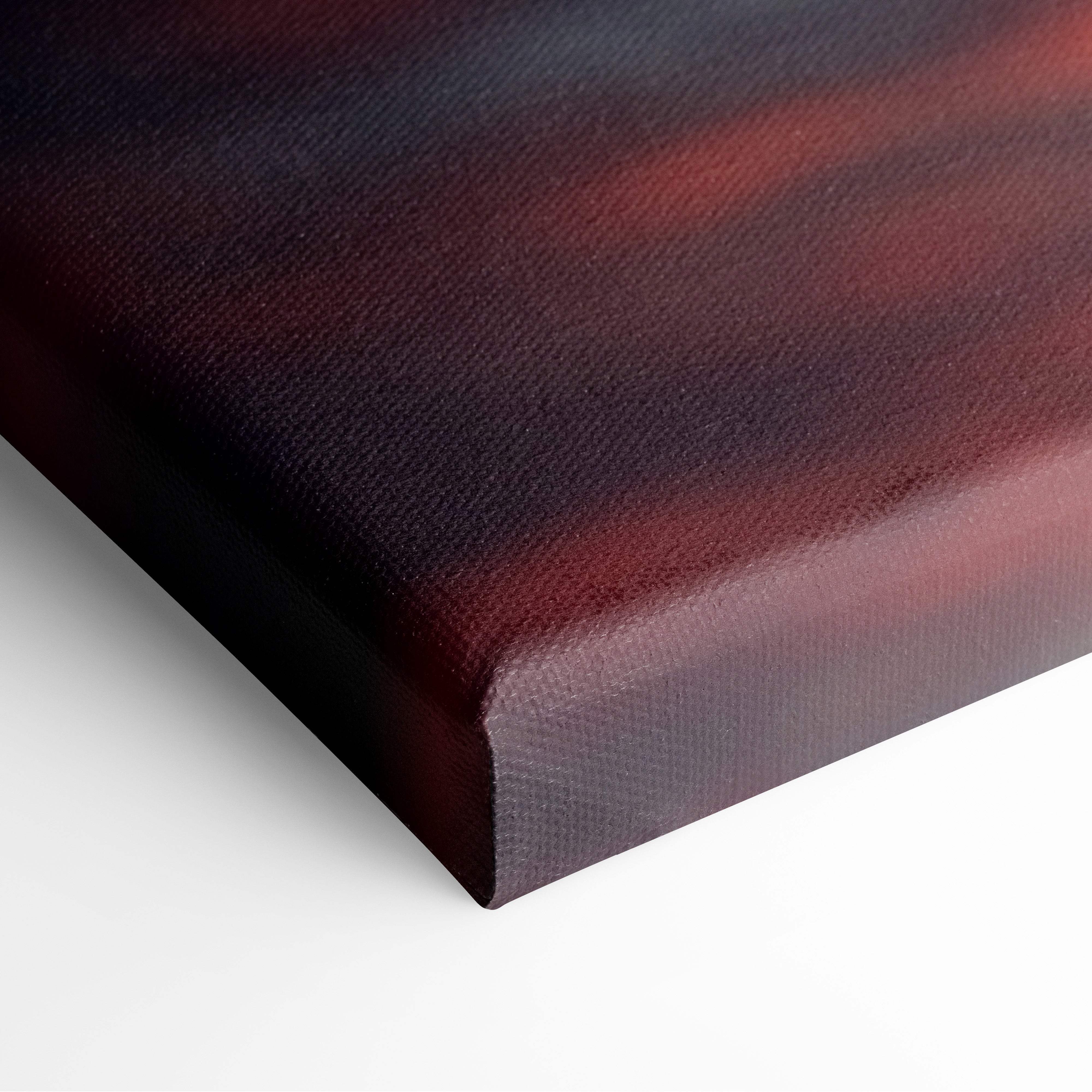 Motivational courage canvas wall art with dark red textured woven surface and subtle black gradient inspirational decor