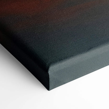 Black canvas print with textured surface and gradient from deep red to dark gray for vibrant tree of life wall art