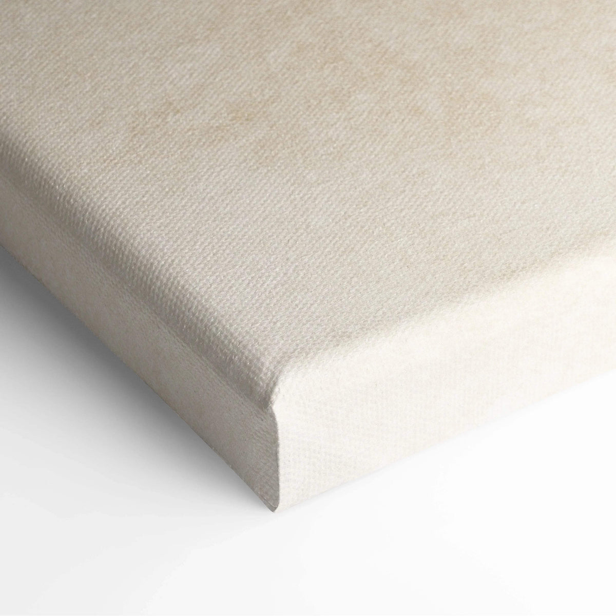 Minimalist beige watercolor abstract canvas art in cream taupe tones