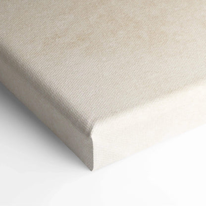 Minimalist beige watercolor abstract canvas art in cream taupe tones