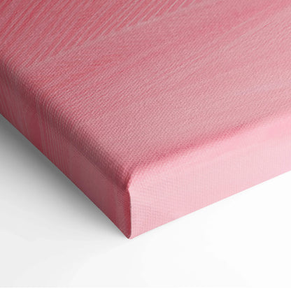 Pink ribbed canvas texture in pastel blush coral tones dreamy wall art