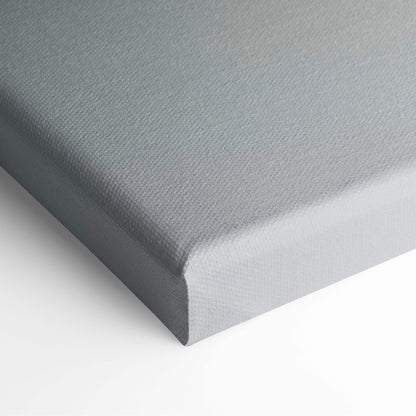 Contemporary window clouds canvas wall art with textured gray woven surface and raised edges for modern bedroom decor