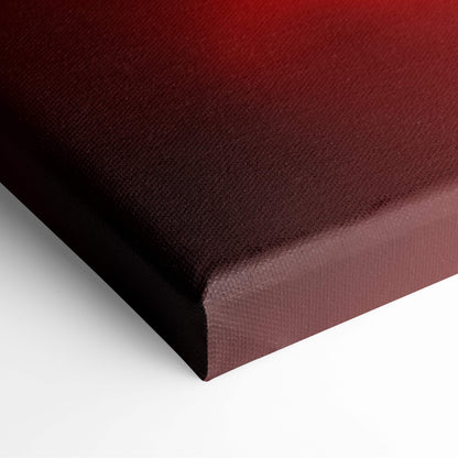 Red samurai canvas print with deep red textured surface and gradient edges for dramatic martial arts decor