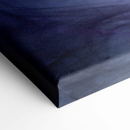 Deep navy canvas print with subtle gradient and textured surface for dark sorcerer horror gothic fantasy wall decor